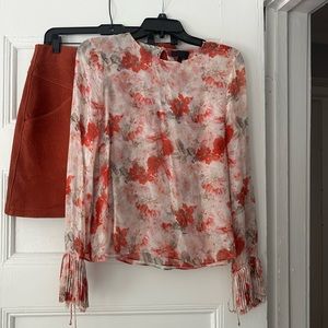 Intermix top and skirt set  skirt size 6 top size Small new with tags
